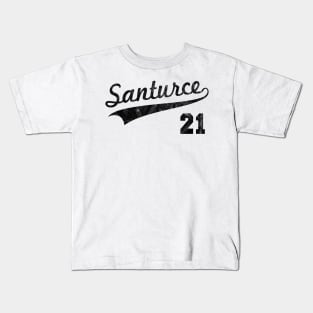 Distressed Santurce 21 Puerto Rican Baseball Cangrejeros Puerto Rico Kids T-Shirt